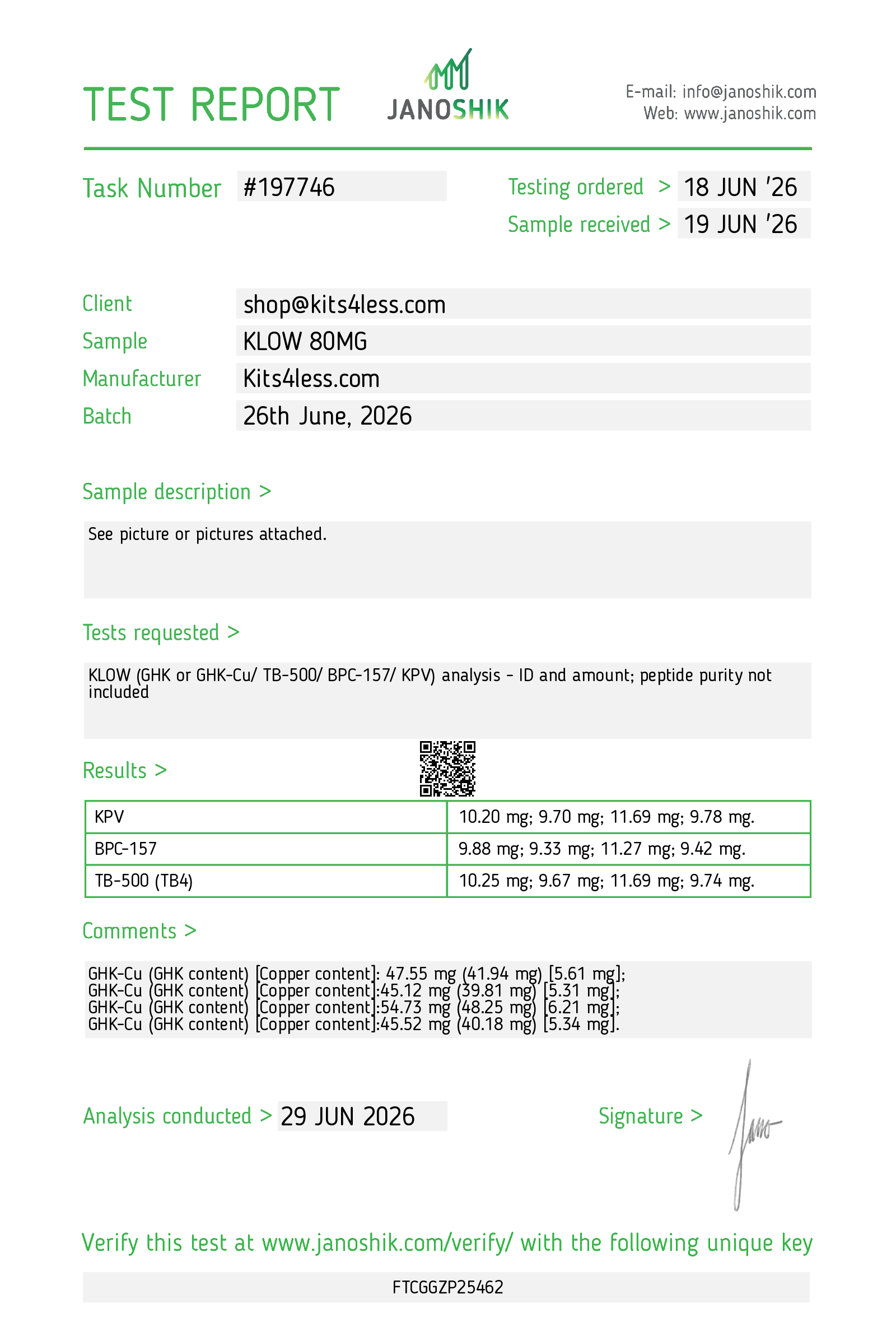 KLOW 80mg (Single Vial)