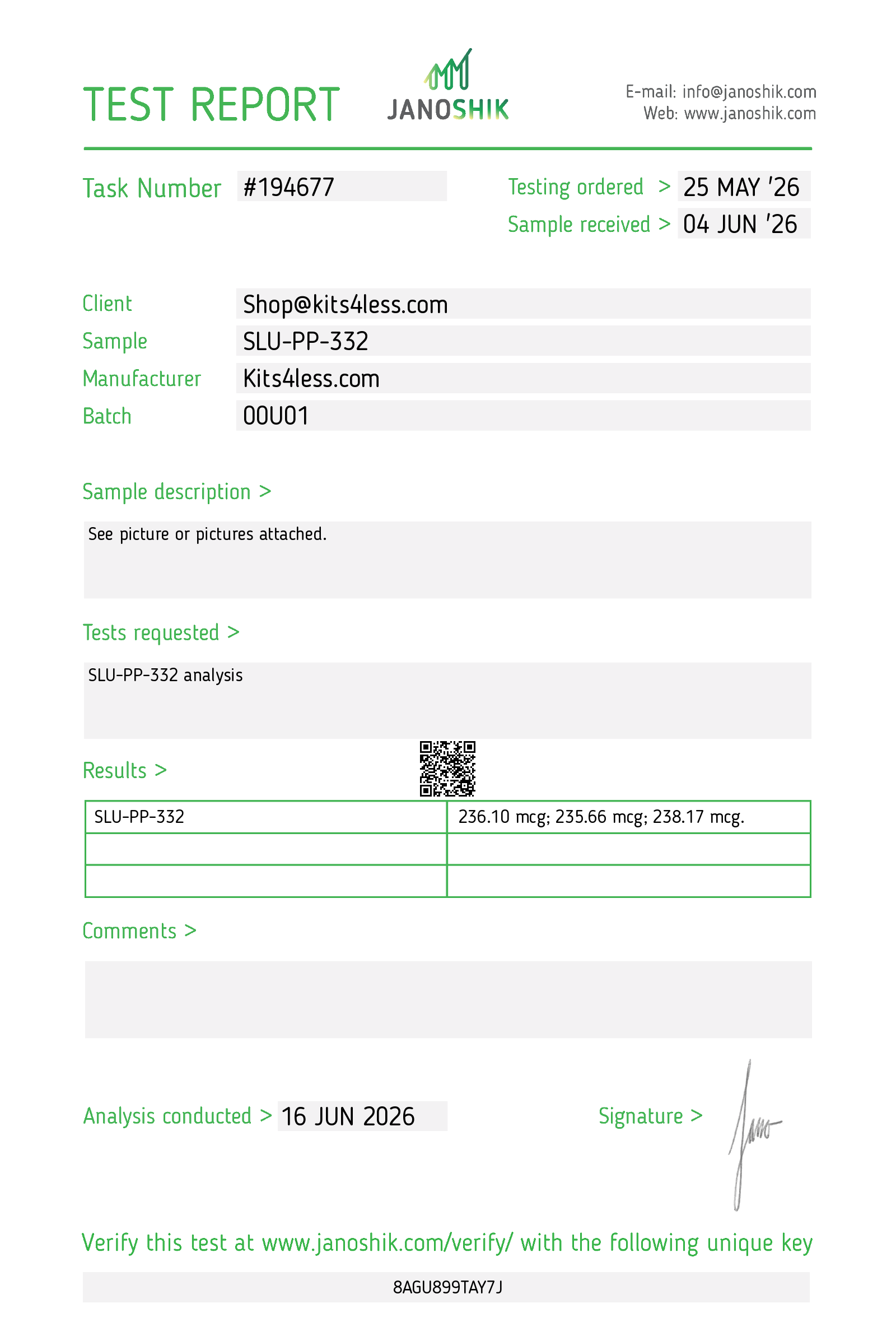 SLU-PP-332 250mcg