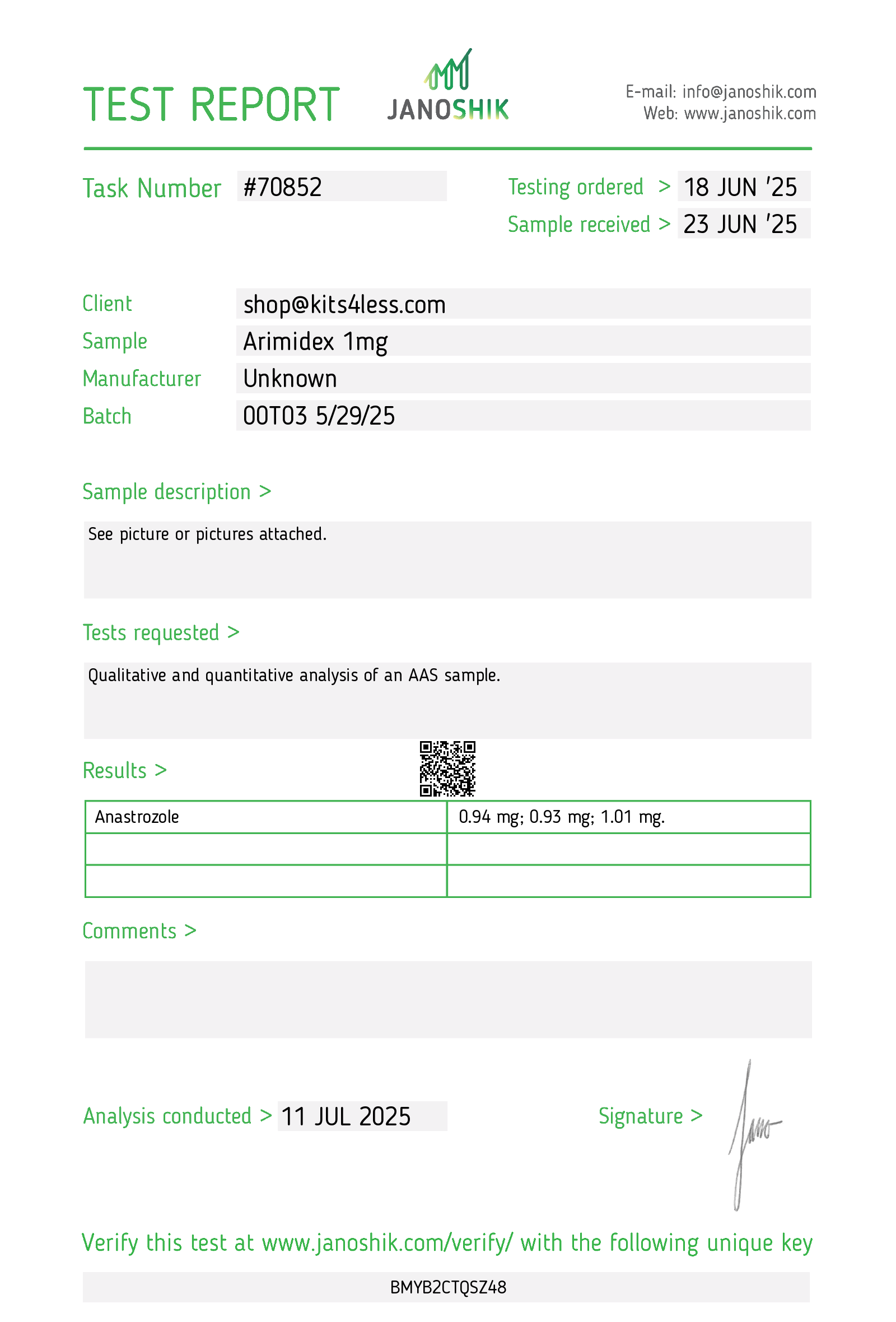 Arimidex (Anastrazole) 1mg Arimidex (Anastrazole) 1mg