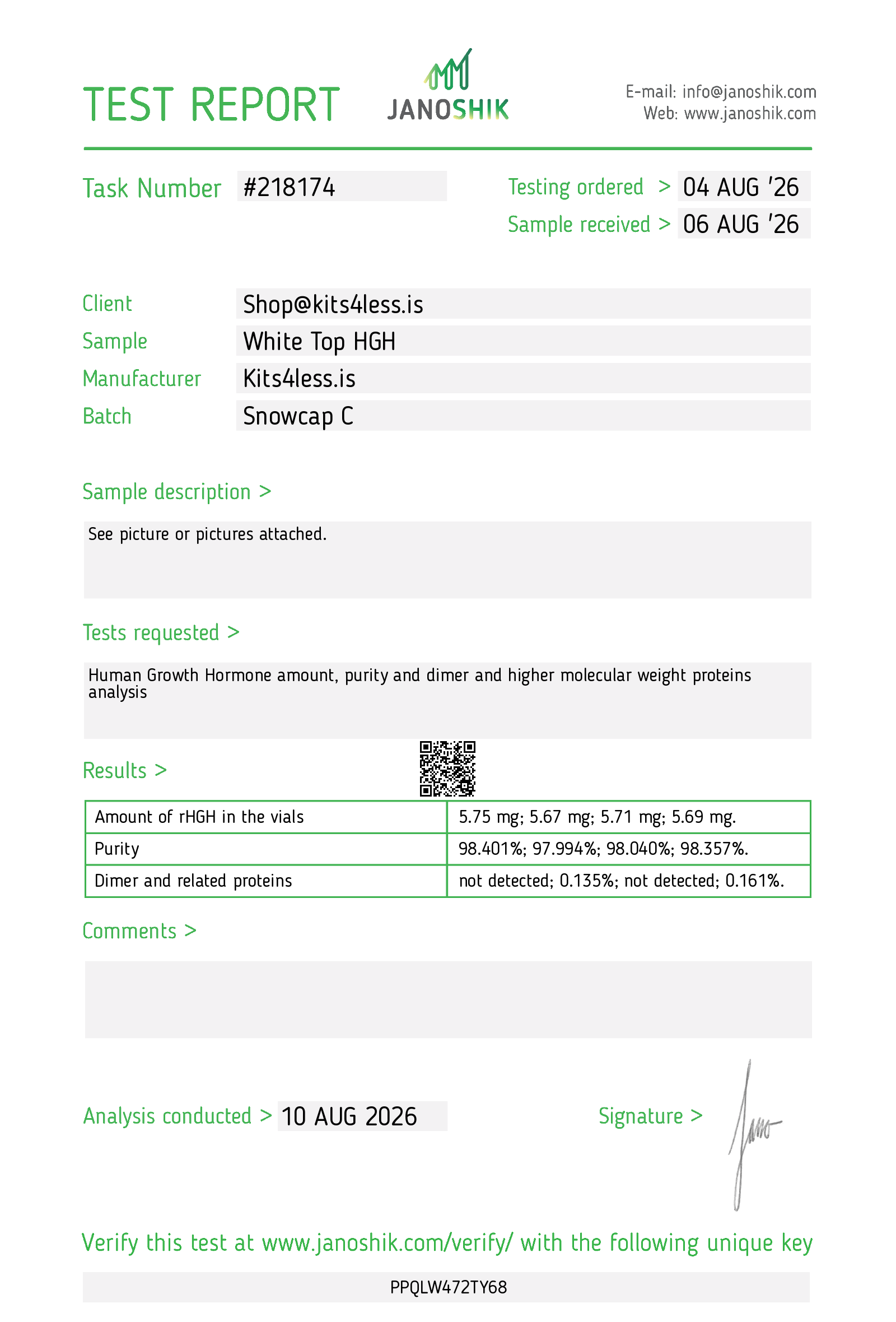 HGH Snowcap Plus | C HGH Snowcap Plus