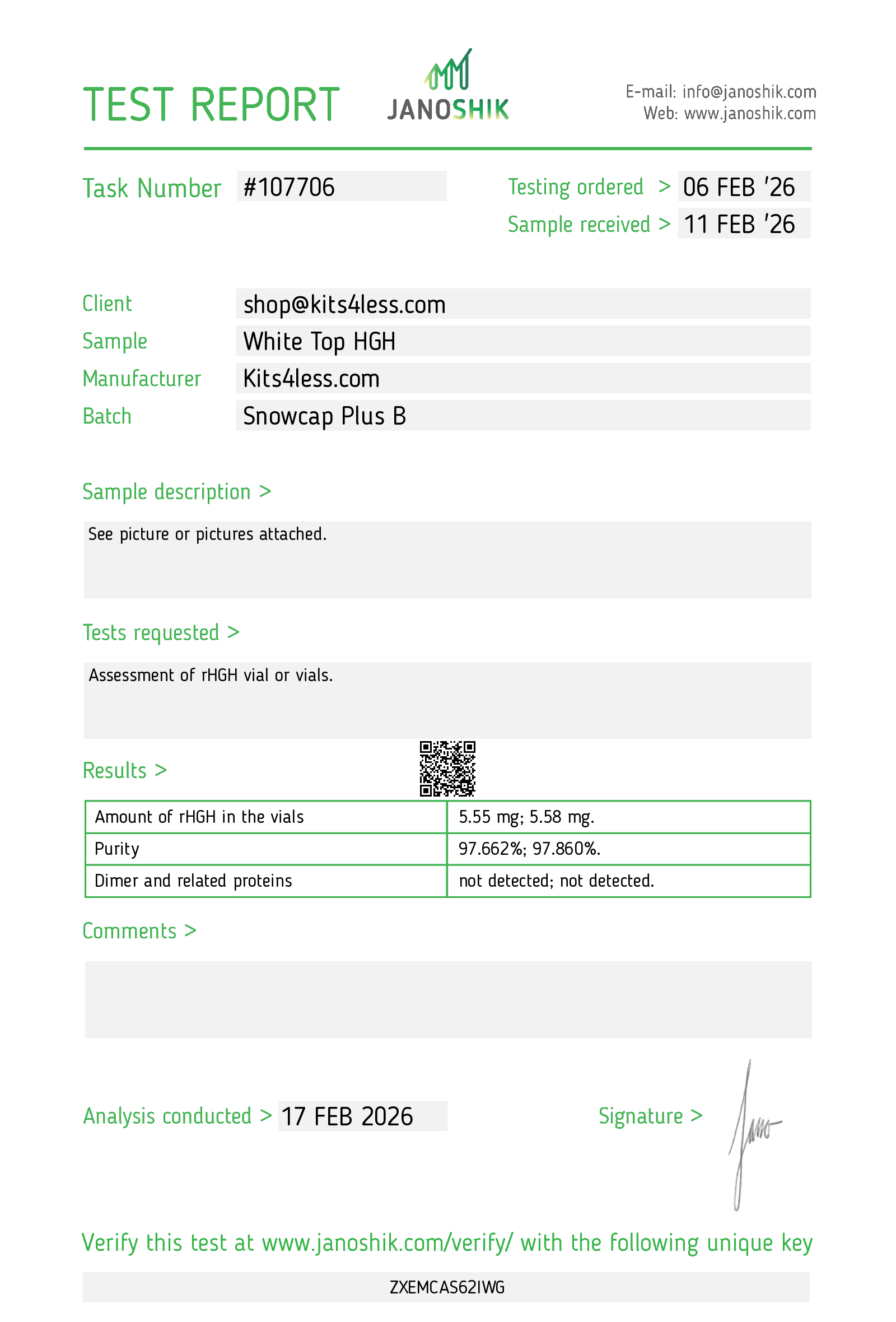 HGH Snowcap Plus | C HGH Snowcap Plus