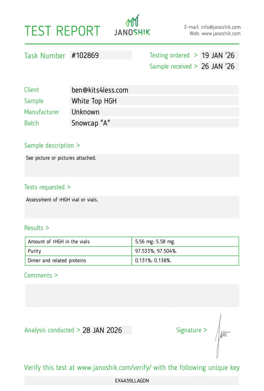 HGH Snowcap Plus | C HGH Snowcap Plus