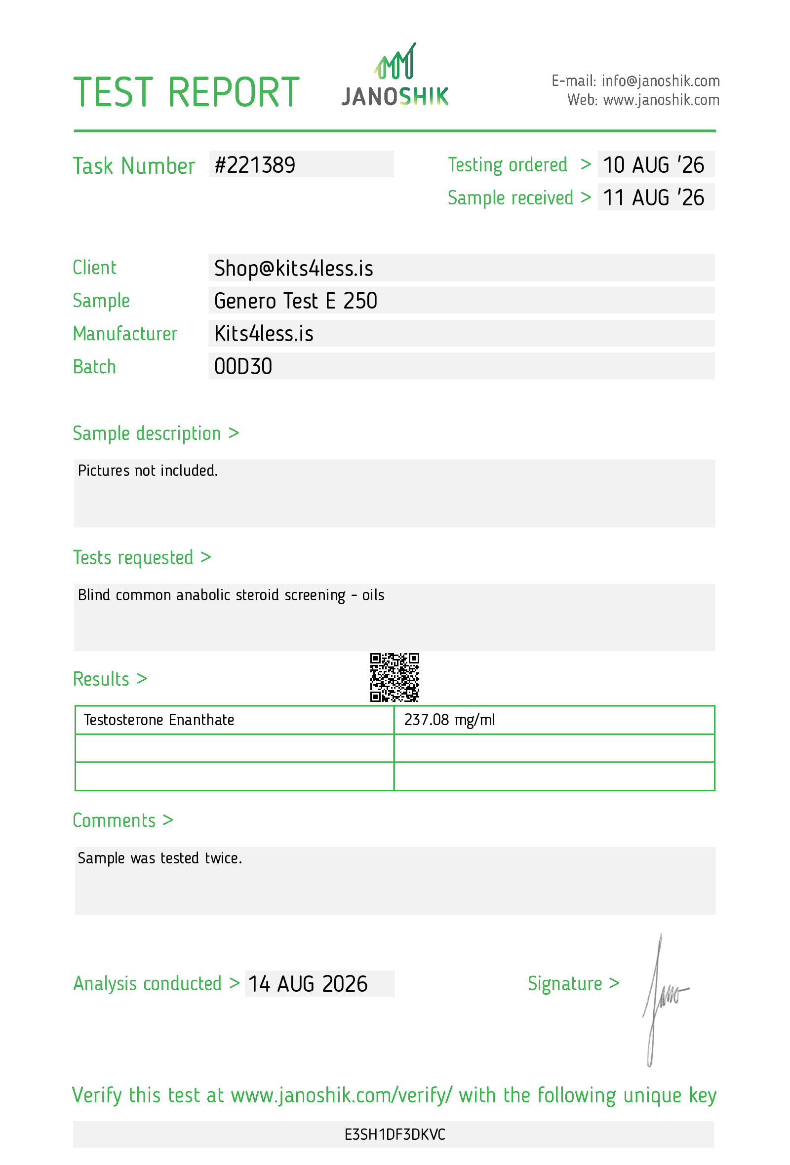 Test E 250 12ml Test E 250 12ml